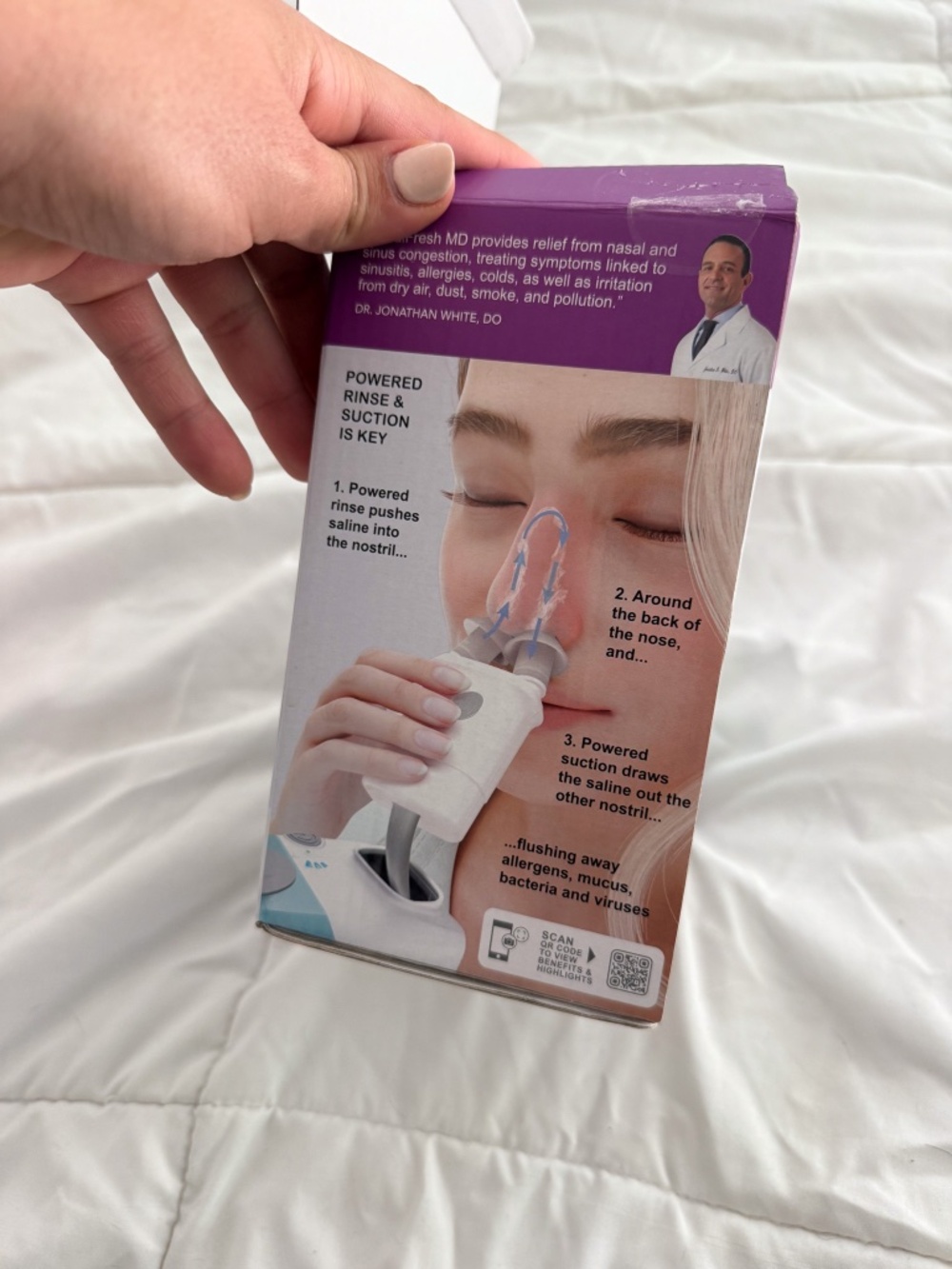 NasalFresh MD Dual Powered Nasal Irrigation System for Sinus Congestion and Snor - Picture 3 of 7